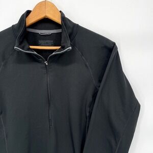 Patagonia 1/4 Zip Base Layer Pullover Women's Medium Black‎